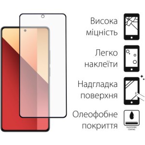 Стекло защитное Dengos Xiaomi Redmi Note 13 Pro (black) (TGFG-338)