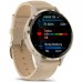 Смарт-часы Garmin Venu 3S, Fr. Gray + Soft Gold, Leather, GPS (010-02785-55)