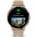 Смарт-часы Garmin Venu 3S, Fr. Gray + Soft Gold, Leather, GPS (010-02785-55)