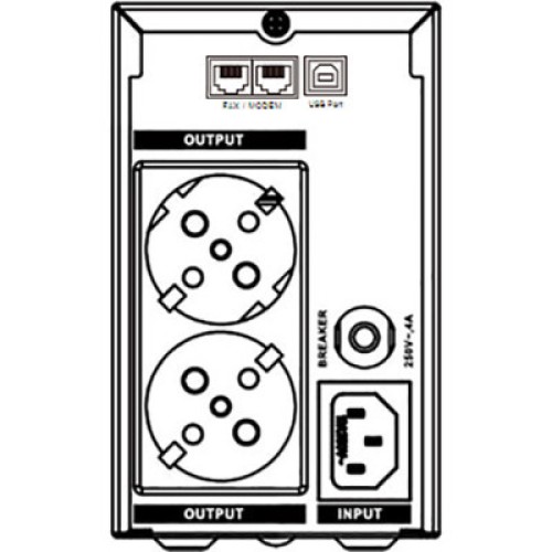 Источник бесперебойного питания Marsriva MR-UF800L 480W LCD (MR-UF800L)