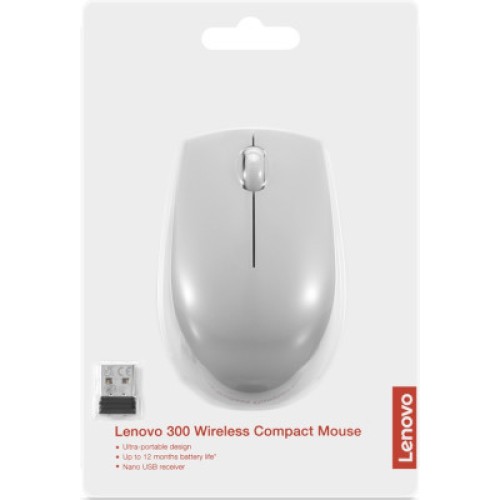 Мышка Lenovo 300 Wireless Arctic Grey (GY51L15678)