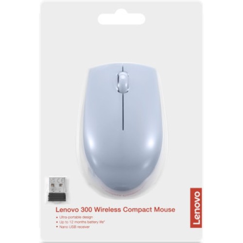 Мышка Lenovo 300 Wireless Frost Blue (GY51L15679)