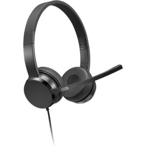 Наушники Lenovo USB-A Wired Stereo On-Ear Black (4XD1K18260)