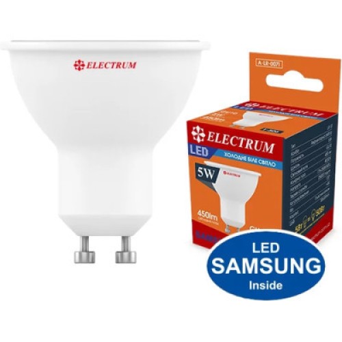 Лампочка Electrum MR-16 ELECTRUM 5W GU10 4000K (A-LR-0071)