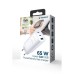 Зарядное устройство Gembird USB-A + 2xType-C (PD18W + QC3.0 27W) white (TA-UC-PDQC65-01-W)