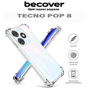 Чехол для мобильного телефона BeCover Anti-Shock Tecno Pop 8 Clear (710658)
