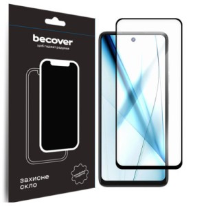 Стекло защитное BeCover Tecno Spark 20 Pro (KJ6) Black (710653)