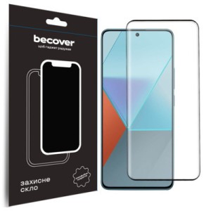 Стекло защитное BeCover Xiaomi Redmi Note 13 Pro Plus 5G Black (710655)