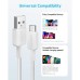 Дата кабель USB 2.0 AM to Type-C 0.9m 322 White Anker (A81H5H21/A81H5G21)