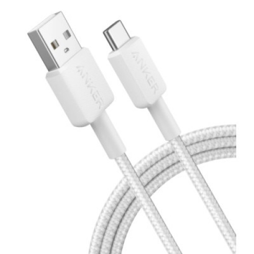 Дата кабель USB 2.0 AM to Type-C 0.9m 322 White Anker (A81H5H21/A81H5G21)