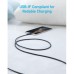 Дата кабель USB 2.0 AM to Type-C 0.9m 322 Black Anker (A81H5G11)