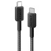 Дата кабель USB-C to USB-C 0.9m 322 Black Anker (A81F5G11)