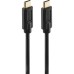 Дата кабель USB-C to USB-C 1.5m Black Hama (00086409)