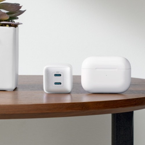 Зарядное устройство Anker PowerPort 521 Nano Pro - 40W 2xUSB-C PIQ3.0 White (A2038G21)