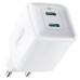 Зарядное устройство Anker PowerPort 521 Nano Pro - 40W 2xUSB-C PIQ3.0 White (A2038G21)