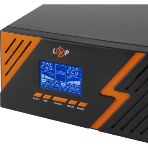Источник бесперебойного питания LogicPower LPM - PSW-1500VA, 1050W, Black (22754)