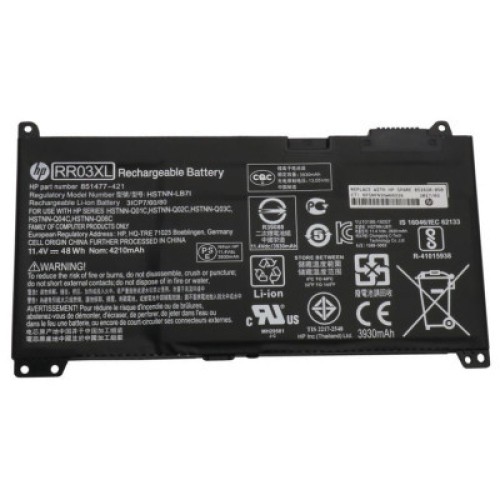 Аккумулятор для ноутбука HP ProBook 450 G4 RR03XL, 48Wh (4212mAh), 3cell, 11.4V, Li-ion (A47867)