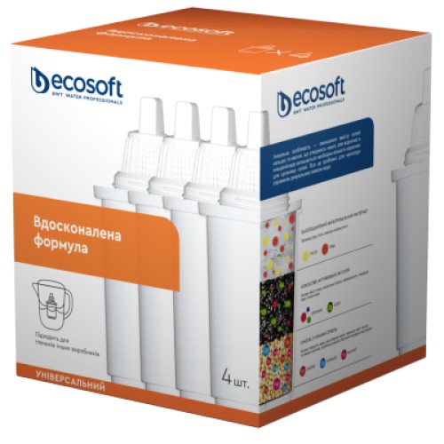 Картридж для фильтра кувшина Ecosoft К-т Картриджів для глечиків універсальний (3+1 ш (CRVKAB4ECO)