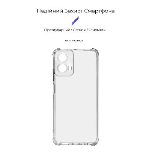 Чехол для мобильного телефона Armorstandart Air Force Motorola G34 5G Camera cover Transparent (ARM73907)