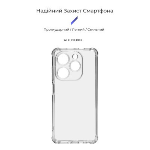 Чехол для мобильного телефона Armorstandart Air Force Tecno Spark Go 2024 (BG6) Camera cover Transparent (ARM73806)