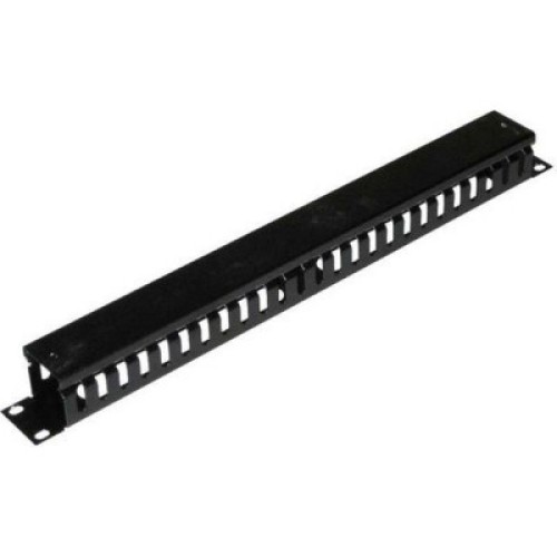 Кабельный организатор 19" 1U з кришкою, корпус метал Voltronic (05055)