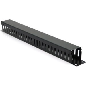Кабельный организатор 19" 1U/24Port з кришкою, корпус метал Voltronic (26001)