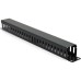 Кабельный организатор 19" 1U/24Port з кришкою, корпус метал Voltronic (26001)