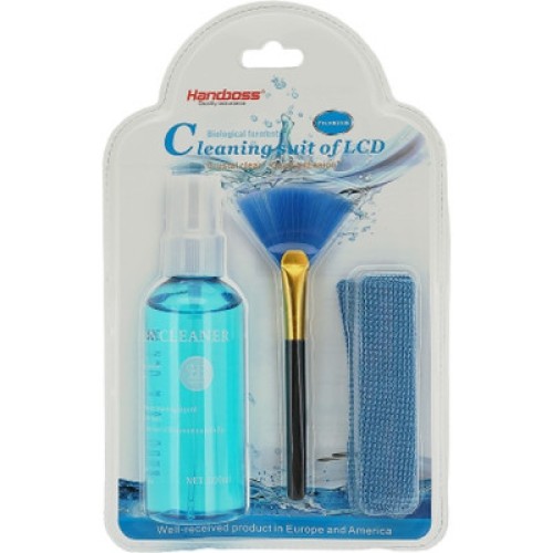 Универсальный чистящий набор HANDBOSS Cleaning Screen Kit 3in1, 100ml, brush, microfiber (FH-HB010E)