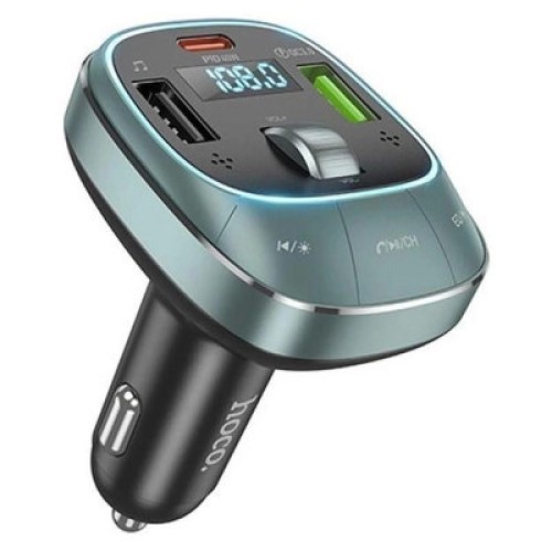 FM модулятор HOCO E76, Silver, Box (E76S)