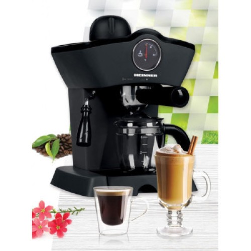 Рожковая кофеварка эспрессо HEINNER HEM-200BK
