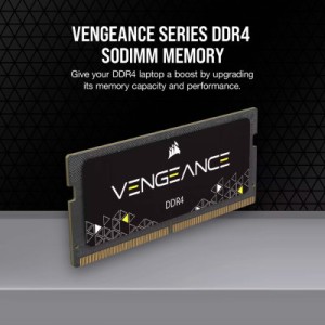 Модуль памяти для ноутбука SoDIMM DDR4 8GB 3200 MHz Vengeance Corsair (CMSX8GX4M1A3200C22)
