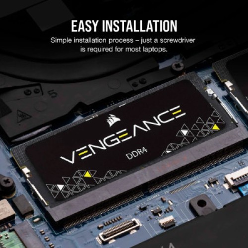 Модуль памяти для ноутбука SoDIMM DDR4 8GB 3200 MHz Vengeance Corsair (CMSX8GX4M1A3200C22)