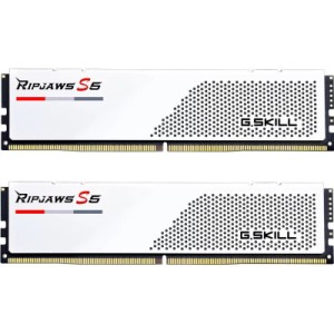 Модуль памяти для компьютера DDR5 32GB (2x16GB) 5200 MHz Ripjaws S5 Matte White G.Skill (F5-5200J4040A16GX2-RS5W)