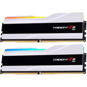 Модуль памяти для компьютера DDR5 64GB (2x32GB) 6400 MHz Trident Z5 RGB Matte White G.Skill (F5-6400J3239G32GX2-TZ5RW)