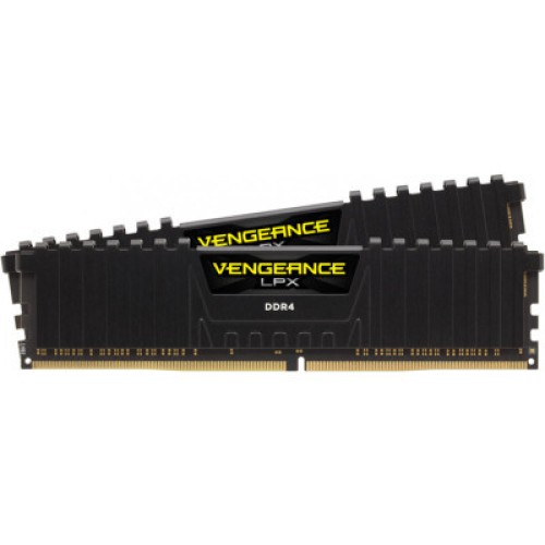 Модуль памяти для компьютера DDR4 16GB (2x8GB) 3000 MHz Vengeance LPX Black Corsair (CMK16GX4M2D3000C16)