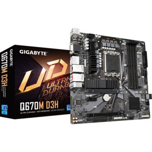 Материнская плата GIGABYTE Q670M D3H