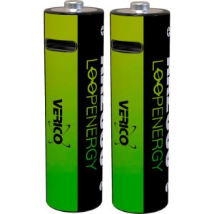 Аккумулятор Verico AA USB Type-C 1700mAh 1.5V Li-ion * 2 (LoopEnergy) (1UDBT-A1WEA2-NN)