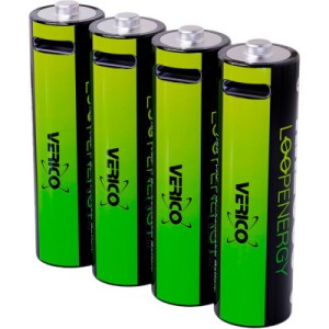 Аккумулятор Verico AAA USB Type-C 600mAh 1.5V Li-ion * 4 (LoopEnergy) (1UDBT-A2WEBC-NN)