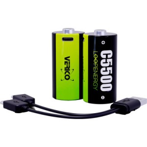 Аккумулятор Verico C/R14 USB Type-C 3700mAh 1.5V Li-ion * 2 (LoopEnergy) (1BTOV-A4N0A2-NN)