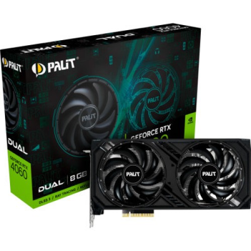 Видеокарта Palit RTX 4060 DUAL 8GB (NE64060019P1-1070D)