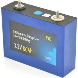 Батарея LiFePo4 EVE 3.2V 86AH (EVE-3.2V-86AH)