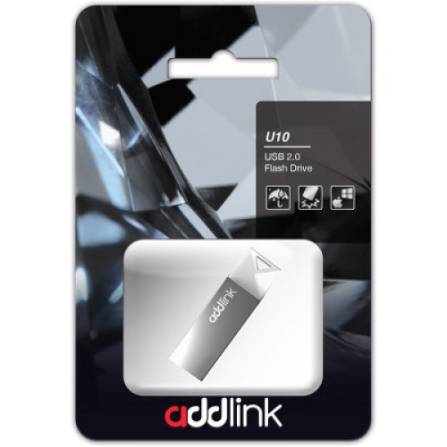 USB флеш накопитель AddLink 64GB U10 Gray USB 2.0 (ad64GBU10G2)