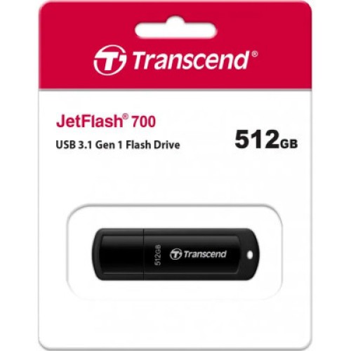 USB флеш накопитель Transcend 512GB JetFlash 700 USB 3.1 (TS512GJF700)