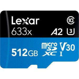 Карта пам'яті Lexar 512GB microSDXC class 10 UHS-I 633x (LSDMI512BB633A)