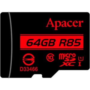 Карта пам'яті Apacer 64GB microSDXC class 10 UHS-I (AP64GMCSX10U5-RA)