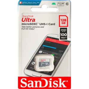 Карта пам'яті SanDisk 128GB microSDXC class 10 UHS-I Ultra (SDSQUNR-128G-GN3MN)
