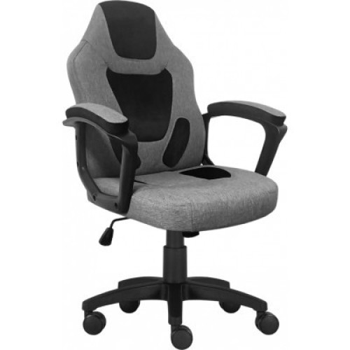 Кресло игровое GT Racer X-1414 Gray/Black Suede (X-1414 Fabric Gray/Black Suede)