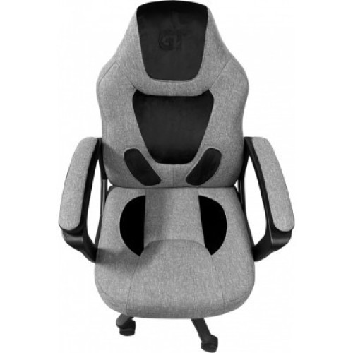 Кресло игровое GT Racer X-1414 Gray/Black Suede (X-1414 Fabric Gray/Black Suede)