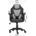 Кресло игровое GT Racer X-1414 Gray/Black Suede (X-1414 Fabric Gray/Black Suede)