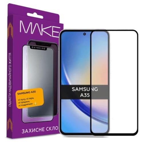 Стекло защитное MAKE Samsung A35 (MGF-SA35)